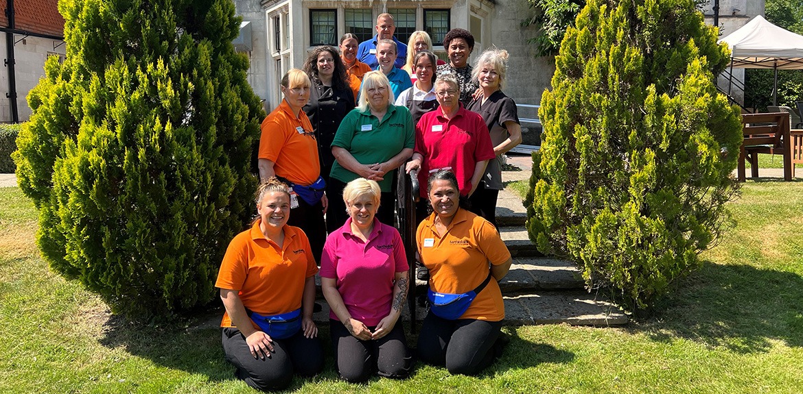 A team photo of the carers at Woodlands House