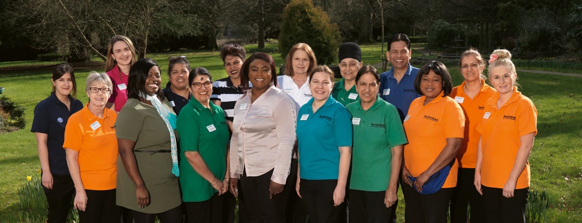 A team photo of the carers at Burnham Lodge