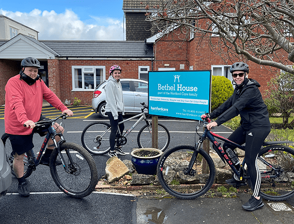 Hartford Care team take part in charity bike ride