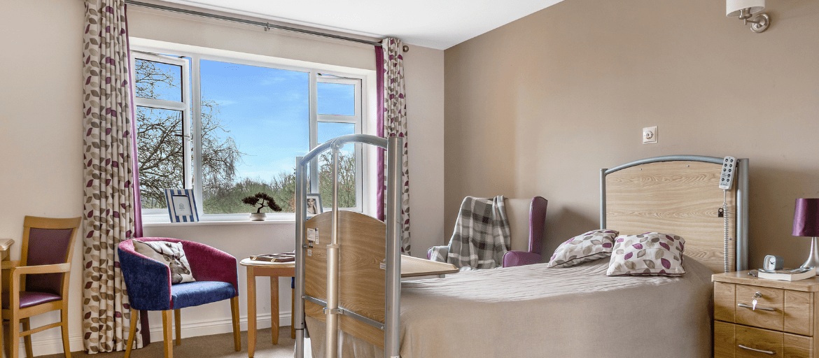 Single bedroom at Hawkhurst House Care Home in Hawkhurst,Cranbrook