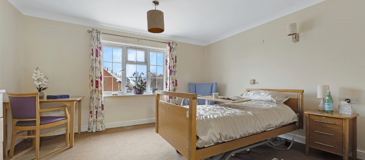 Single Bedroom at Woodchurch House Care Home in Woodchurch, Ashford