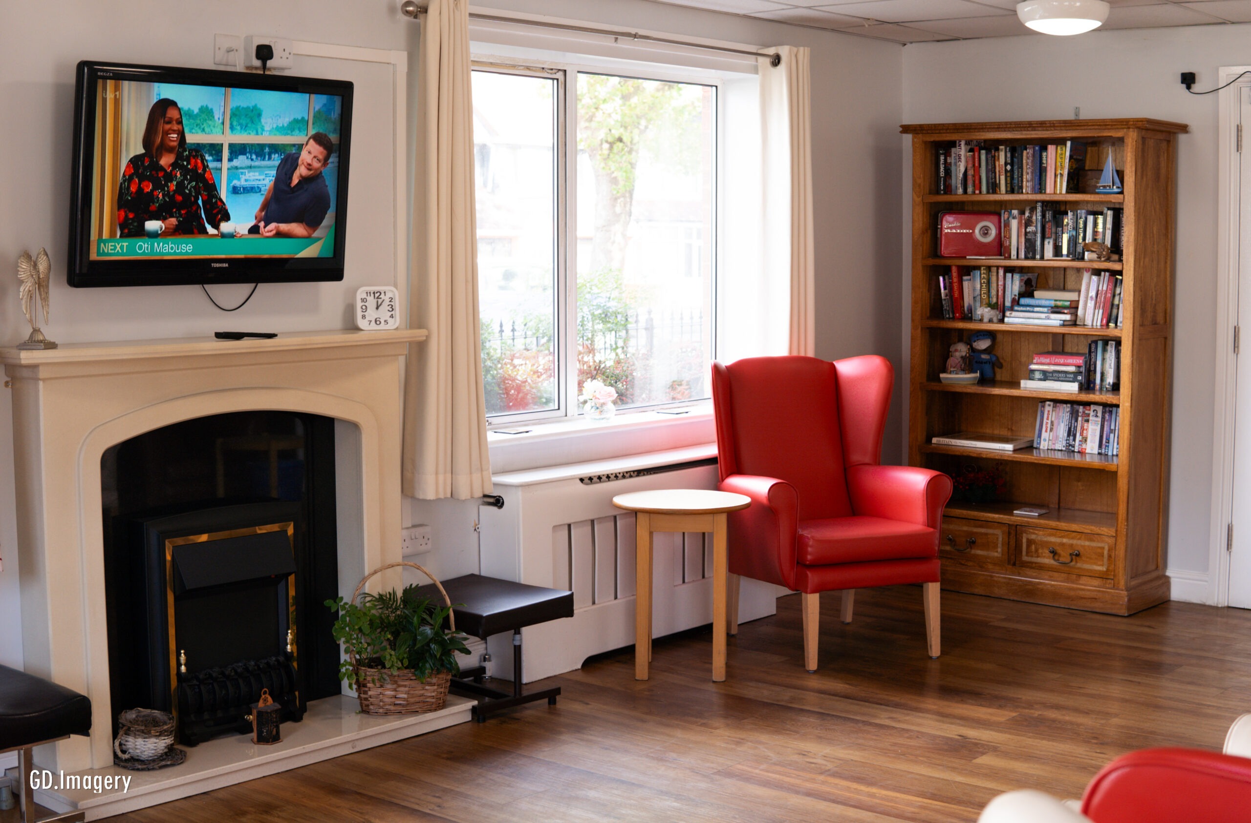 Quite sitting room at Delves Court care home