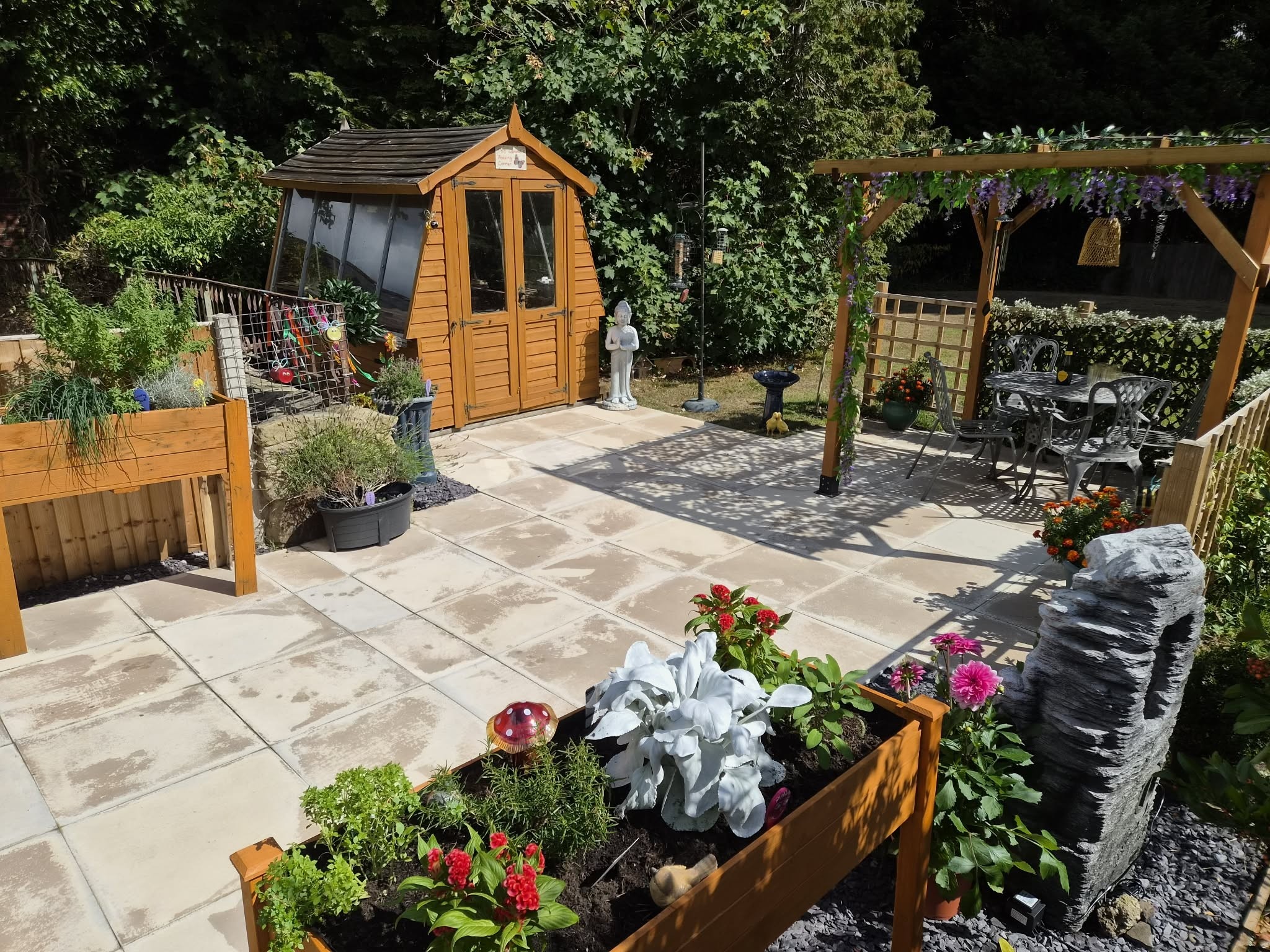 Broughton Hall care home in Wrexham opens a new sensory garden picture