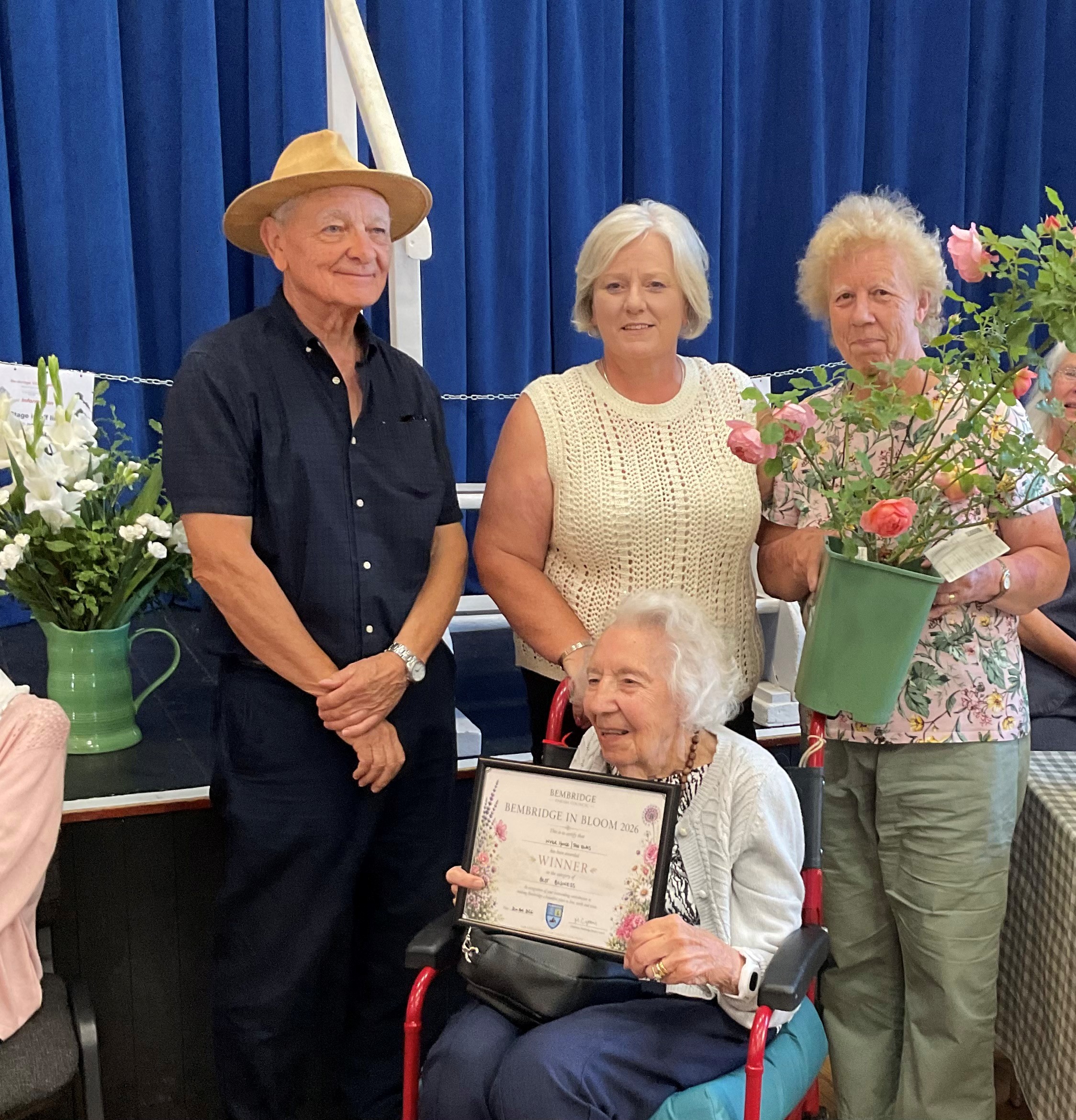 Inver House and The Elms care homes win Bembridge in Bloom Award