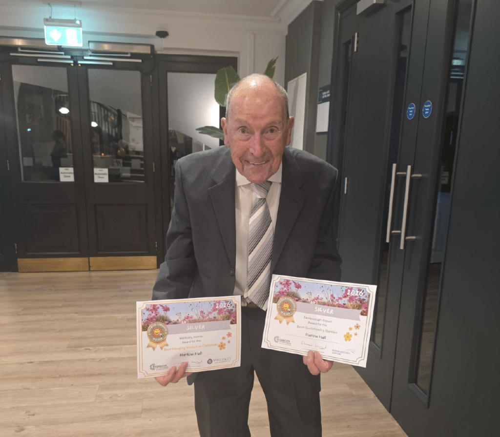 Harlow Hall wins silver award for the third consecutive year at the Rushmoor & Bloom Awards
