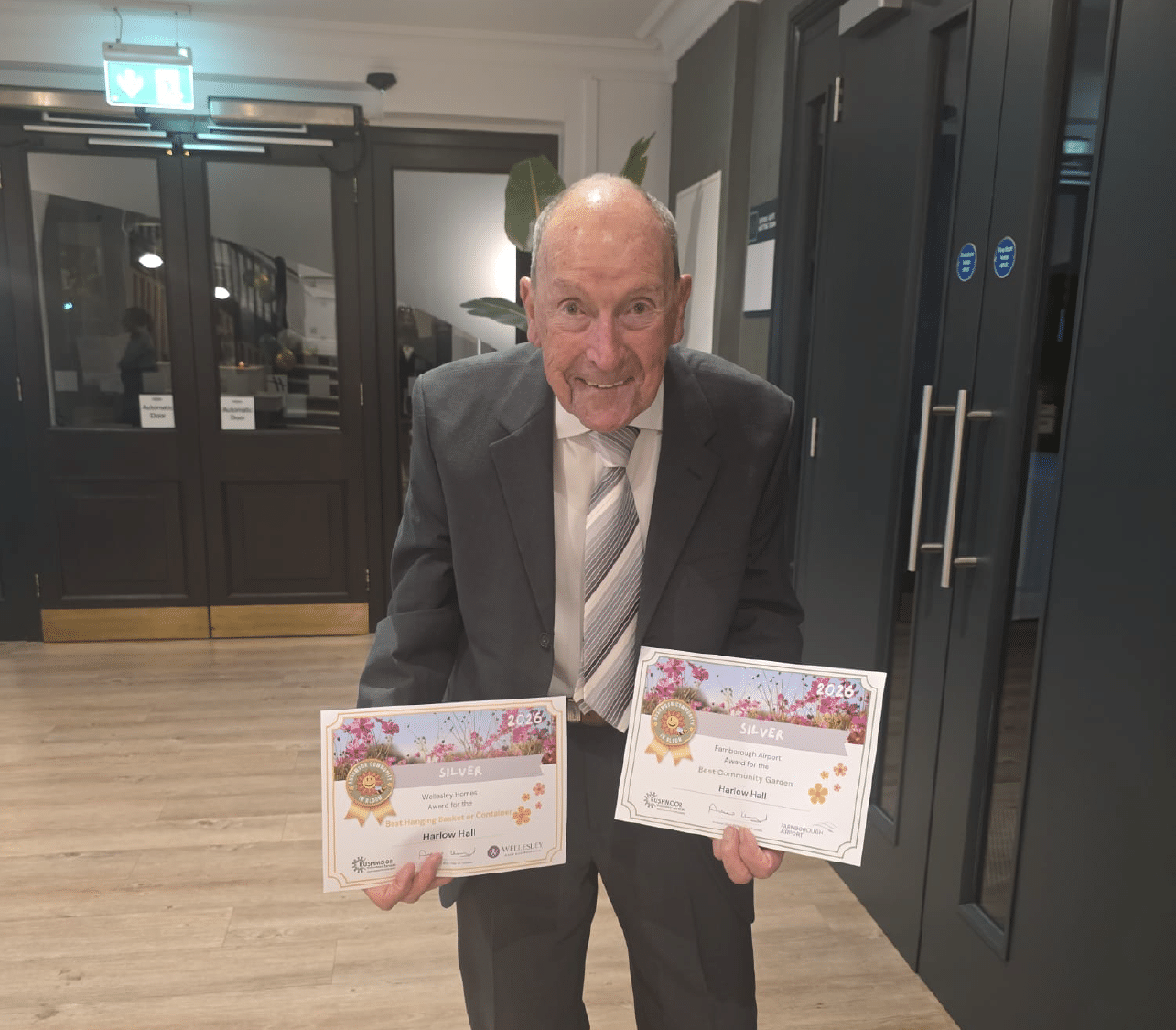 Harlow Hall wins silver at Rushmoor Community in Bloom Awards for third consecutive year